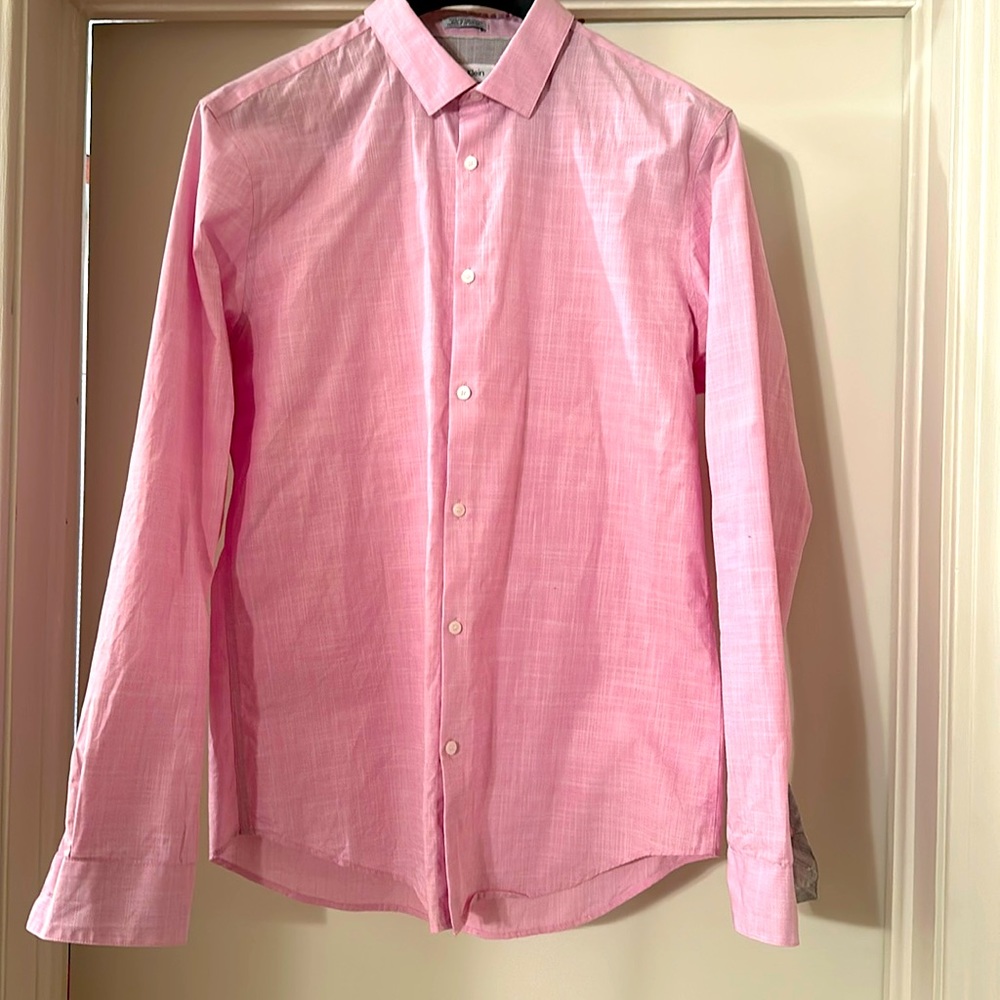 Mens Calvin Klein Dress shirt LIKE NEW size M